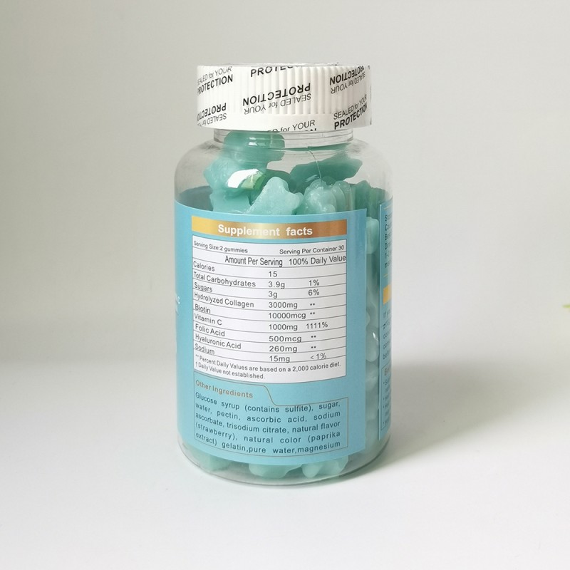 Hair Skin Gummies Factory - 2022 Hot Selling in USA Best Beauty Gummy Vitamins Adult Supplement