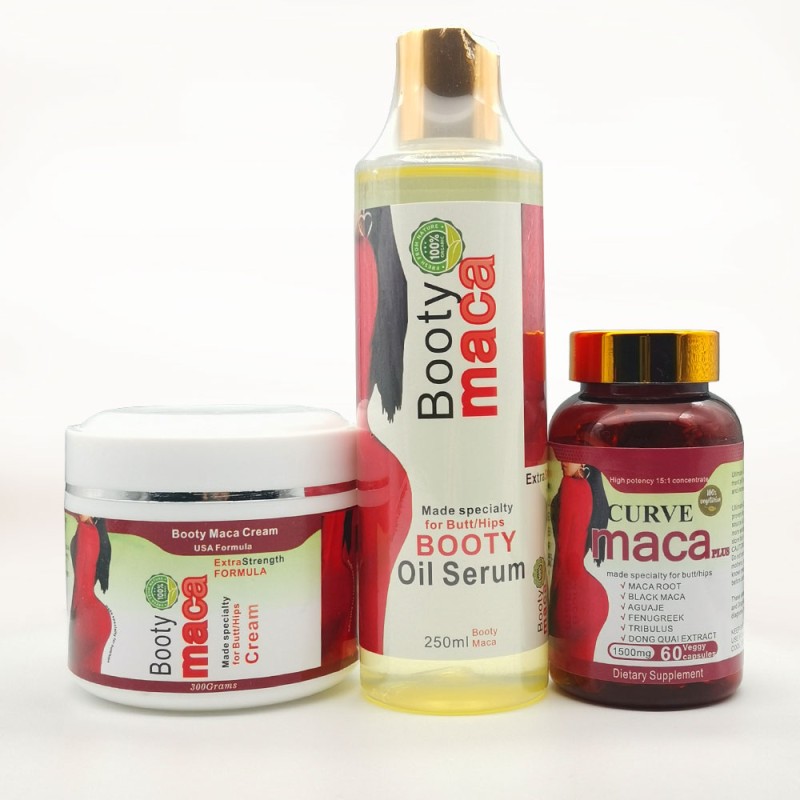 Butt Enhancement Cream Supplier - 100% Natural Herbal Maca Booty Enhancement Set