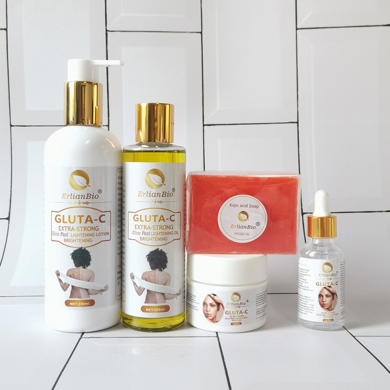 Skin Care Set Manufacturer - Private Label Gluta-C Whitening Set Repair Skinmoisturizing Essence
