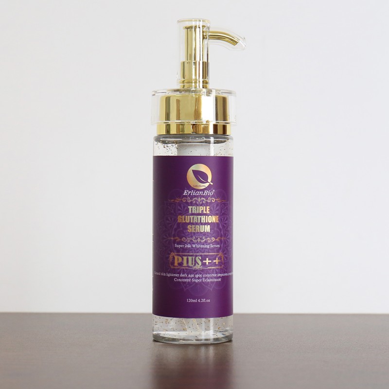 Glutathione Serum Factory - 2024 Best 24k Gold Foil Brightens Skin Tone Double Serum