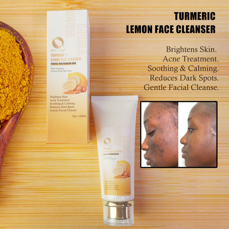 Face Cleanser Manufacturer - OEM Private Brand Turmeric Extract Brightening Organic