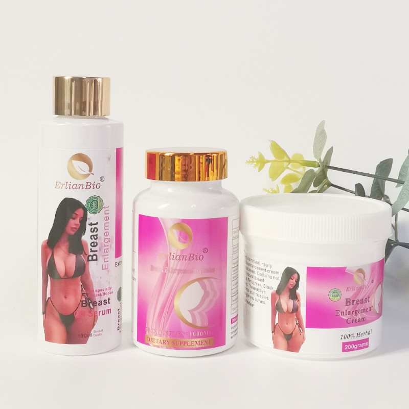 Breast Enhancement Set Factory - a to D Cup Big Breast Cream Oil Capsule 3 in One Set Increasing