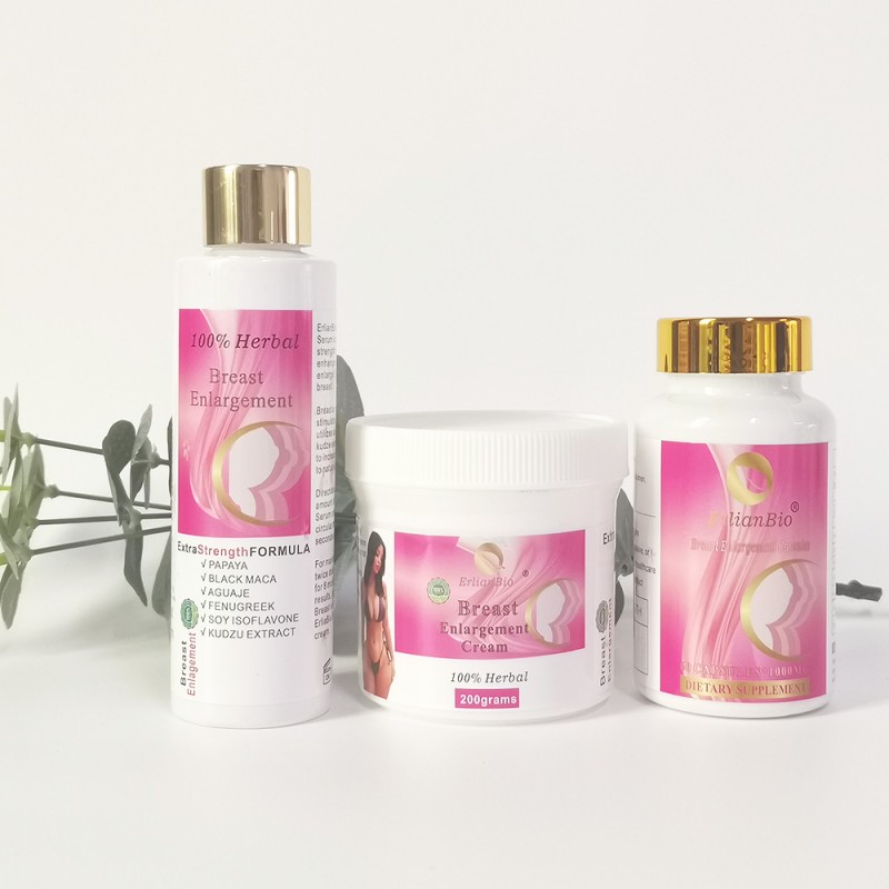 Breast Bigger Cream Supplier - Best Result Cream + Oil and Supplement Enlarge Chest Set 3 in 1