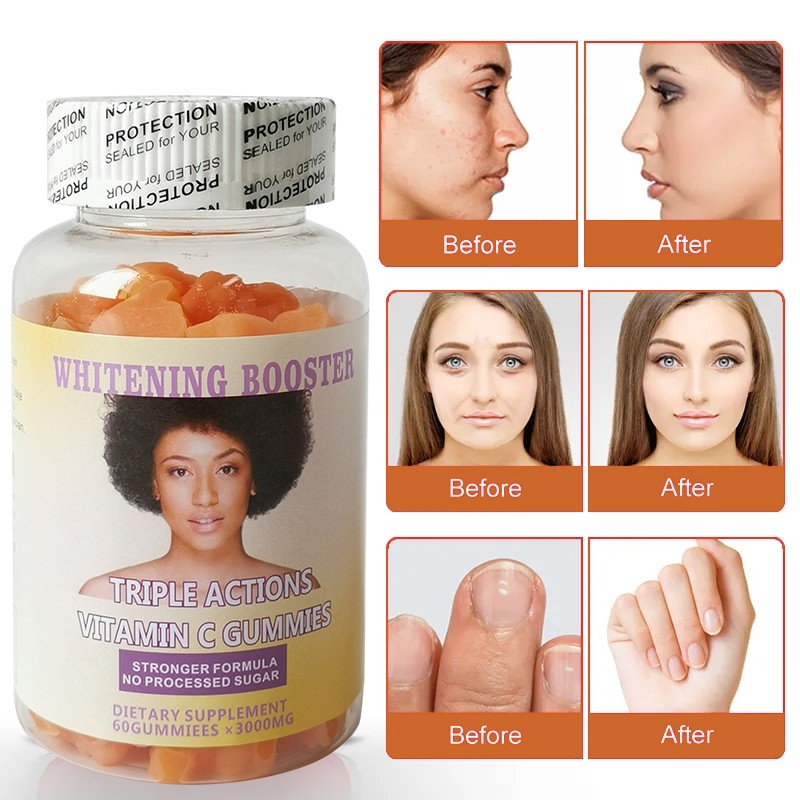 Whitening Booster Factory - Customize 3000mg-5000mg Glutathione No Side Effect Gummies Pills