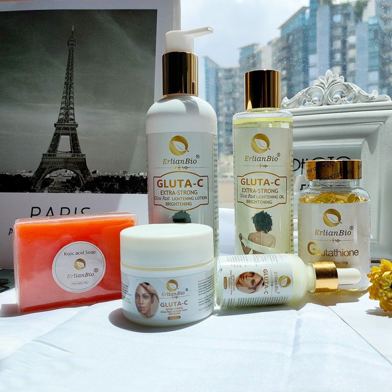 Skin Care Set Manufacturer - Private Label Gluta-C Whitening Set Repair Skinmoisturizing Essence