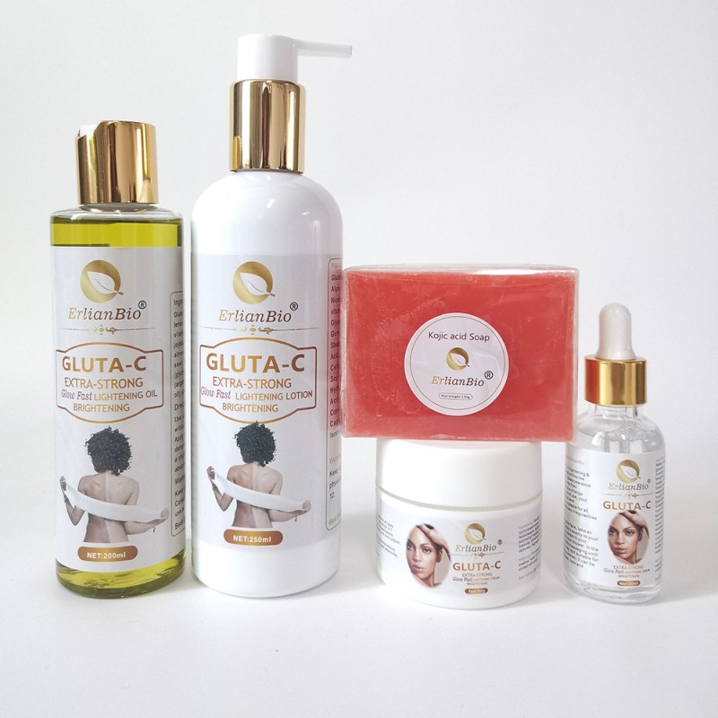 Skin Care Set Manufacturer - Private Label Gluta-C Whitening Set Repair Skinmoisturizing Essence