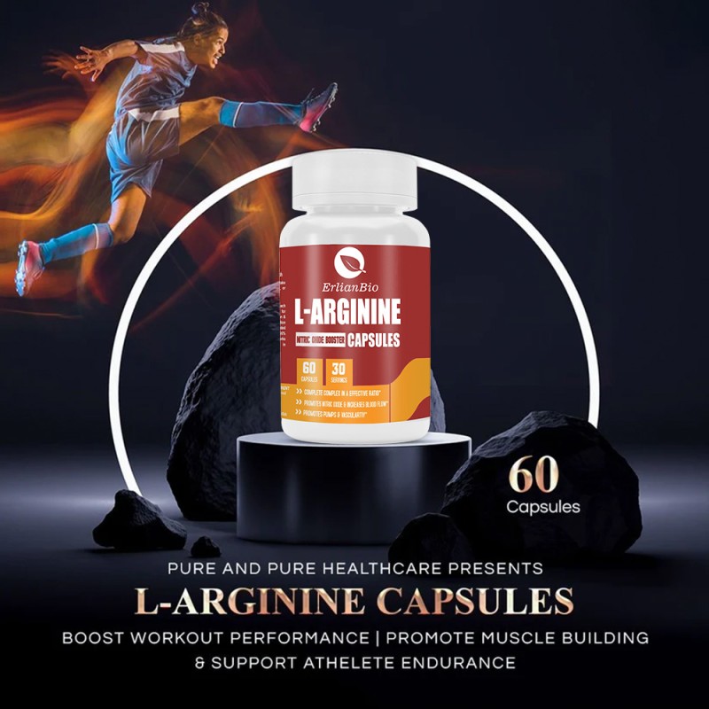 L-arginine Capsules Factory - OEM Nitric Oxide Booster L Citrulline Capsules With HCL
