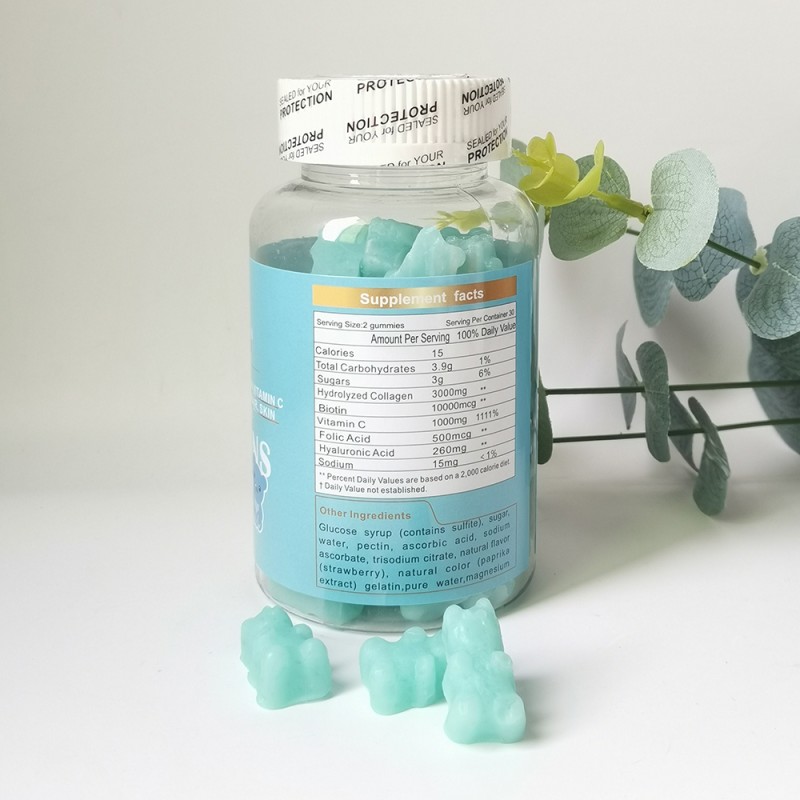 Hair Care Gummies Factory - Best Lightening Brightening Private Label Supplement Collagen Candy