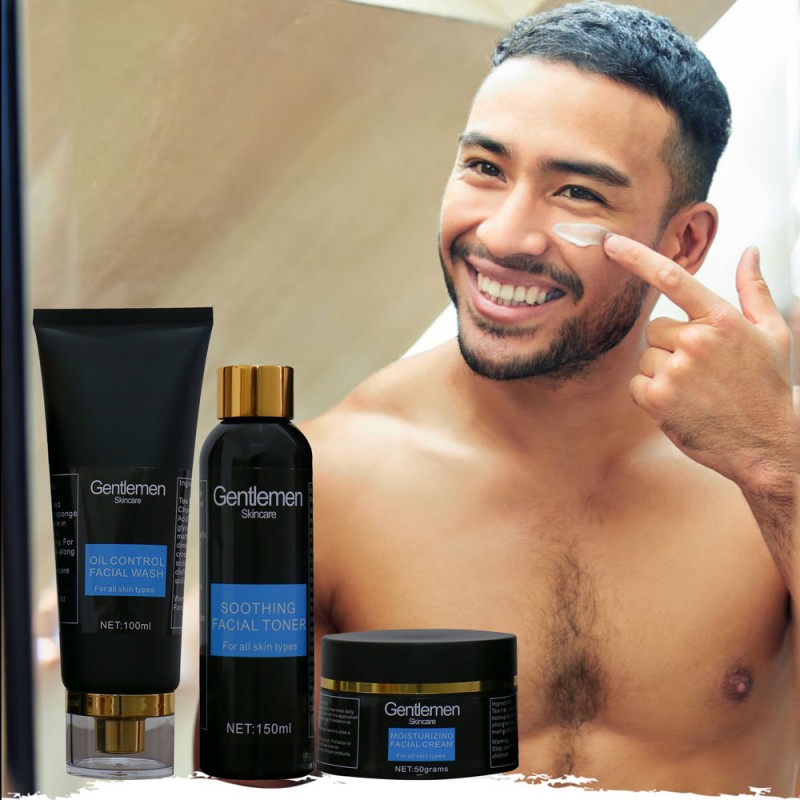 Skin Care Set Manufacturer - OEM/ODM Oil Control Anti-acne Hyaluronic Acid Men's Facial Cleanser