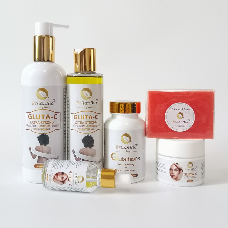 Skin Care Set Manufacturer - Wholesale ERLIANBIO Private Label Glutathione Vitamin C 7 Days Whitening