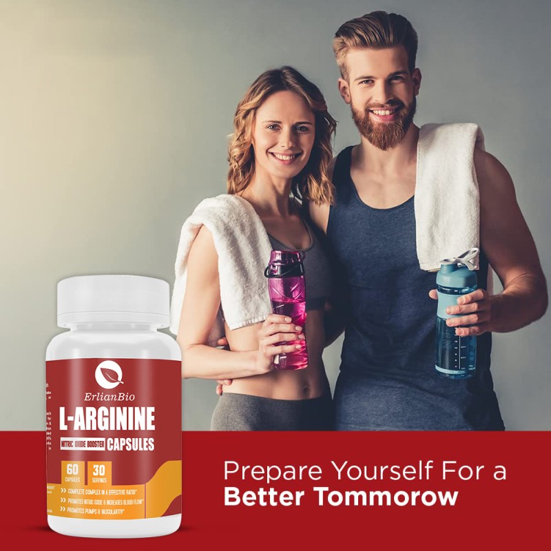 L-Arginine Capsules Supplier - Organic Food Grade Extra Strength Nitric Oxide Supplement