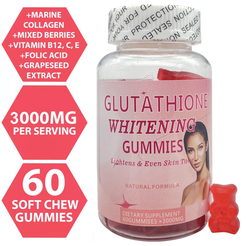 Skin Whitening Gummies Manufacturer - OEM Private Label Food Supplements GSH Anti-Aging Brightening