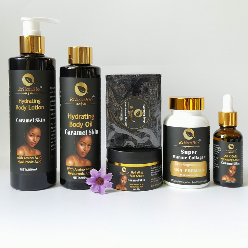 Skin Care Set Factory - Anti Wrinkle Lightening Caramel Skin High Quality Private Label ERLIANBIO
