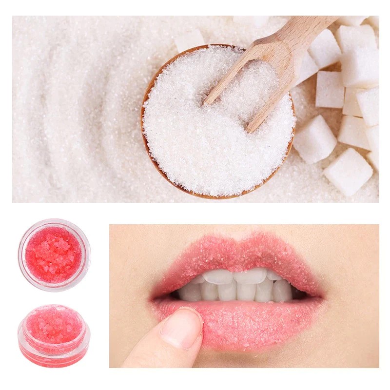 Lip Scrub Supplier - Organic Private Label Custom 2 in 1 Pink Lips Balm and Lip Scrub Set