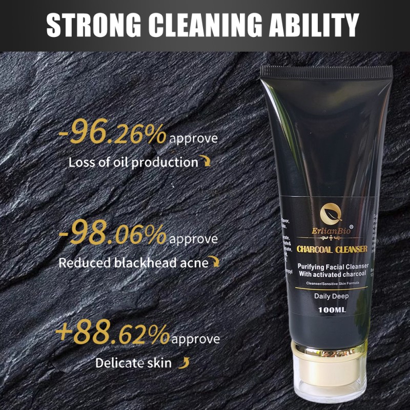 Face Cleanser Supplier - Hot Selling Charcoal Eliminate Acne Black Spots Brighten