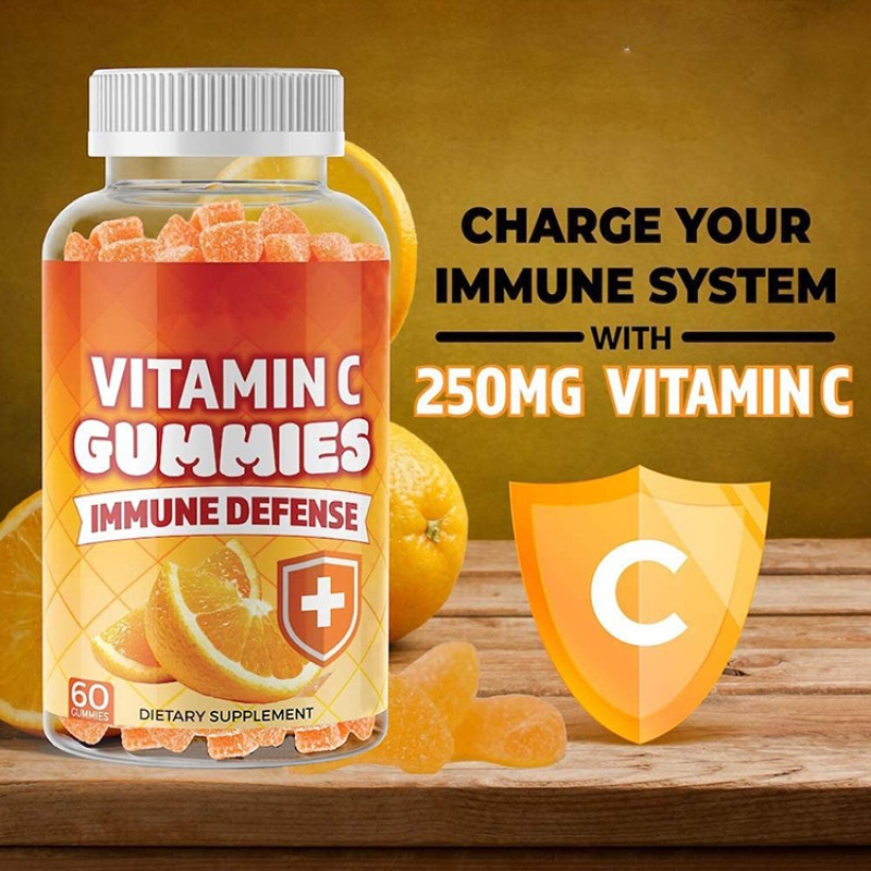 Collagen Gummies Supplier - Hot Selling Private Label Black Skin Supplement Vitamin C with Zinc