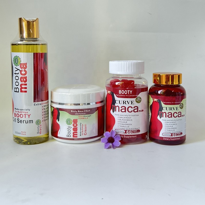 Butt Enlargement Oil Factory - 100% Natural Herbal Serum and Cream Set Hip Enlargement