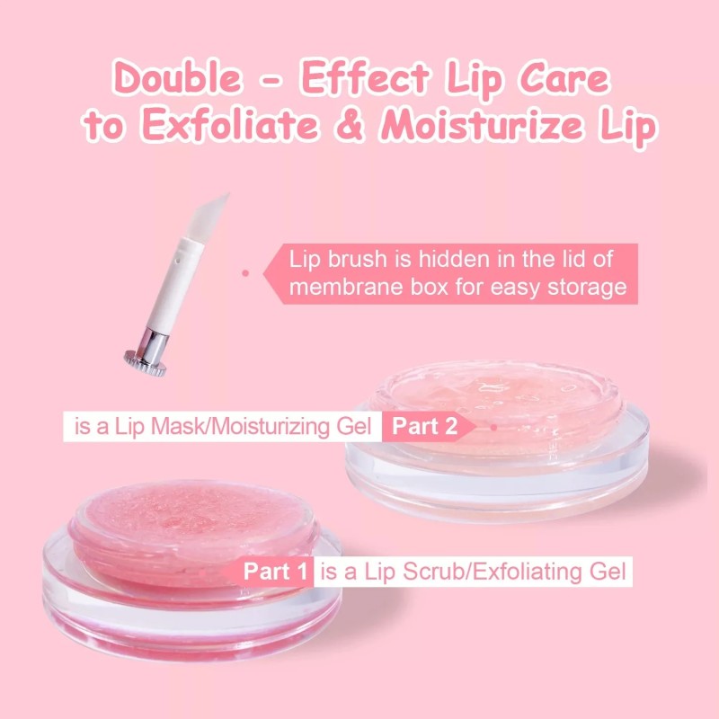 Lip Exfoliator Factory - Private Label OEM/ODM Strawberry Lip Sleeping Mask Scrub Moisturizing