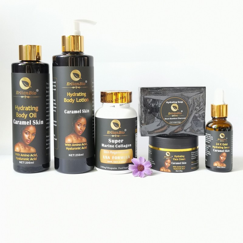 Skin Care Set Manufacturer - 100% Natural Private Label ERLIANbio Brand Baby Skin Caramel Glowing