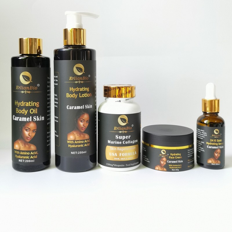 Skin Care Set Factory - Anti Wrinkle Lightening Caramel Skin High Quality Private Label ERLIANBIO