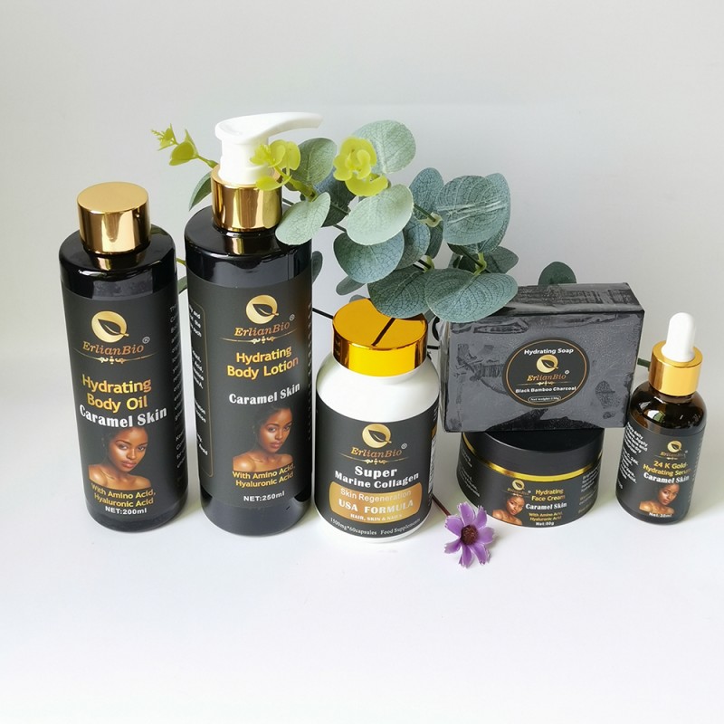 Skin Care Set Manufacturer - 100% Natural Private Label ERLIANbio Brand Baby Skin Caramel Glowing