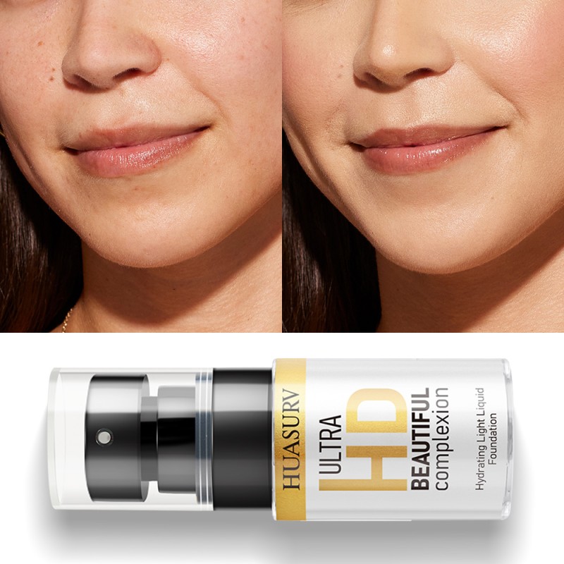 Liquid Foundation Manufacturer - HUASURV 4-Color Full Coverage Matte Oil Control Waterproof