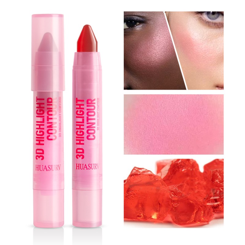 Jelly Blush Stick Factory - HUASURV 4 Color High Pigment Waterproof Long Lasting Shiny