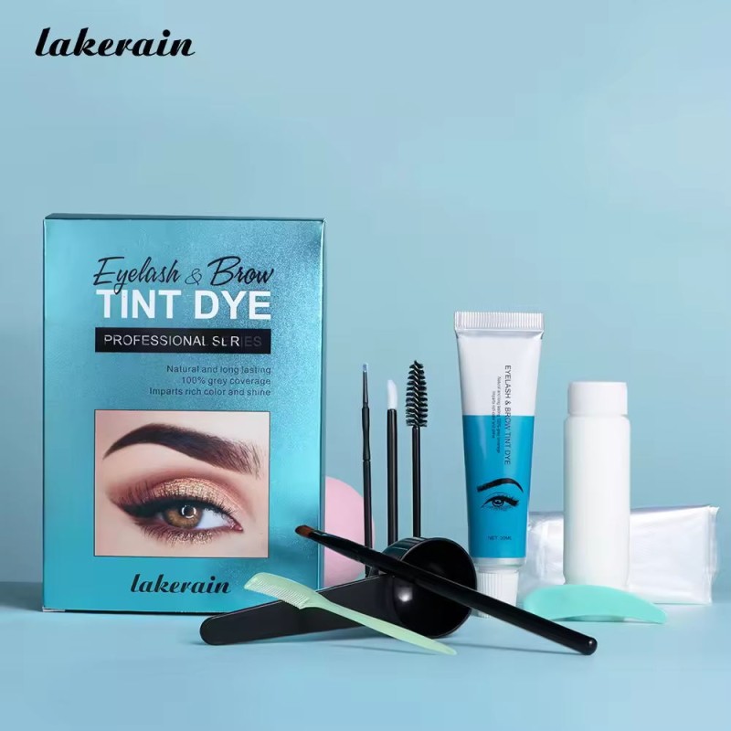 Eyebrow Dyeing Kit Factory - Lakerain 3 Colors Long Lasting Natural Wild Waterproof