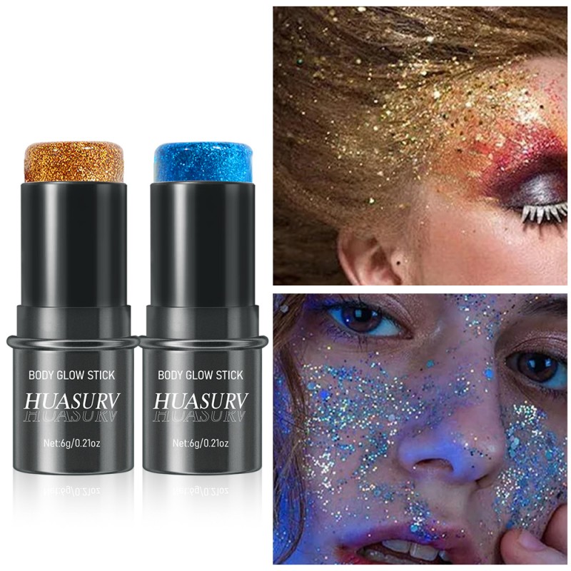 Glitter Highlighter Supplier - HUASURV Wholesale Private Label Non-Fading Waterproof
