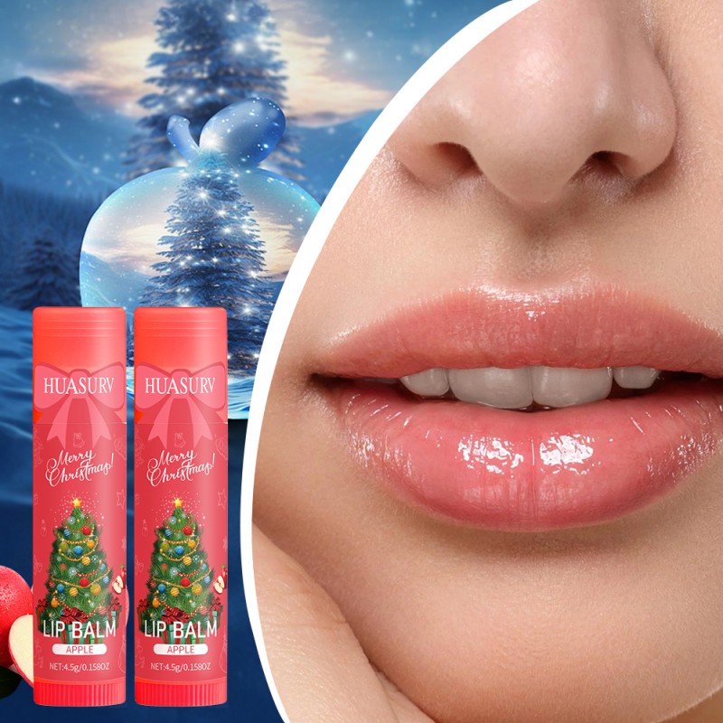 Christmas Lip Balm Factory - HUASURV Wholesale Glossy Vegan Nourishing Fruit Flavored