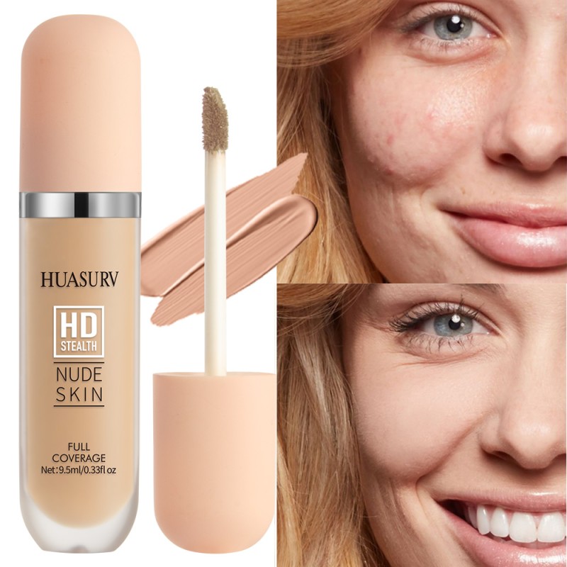 HD Concealer Factory - HUASURV Wholesale 4 Colors Waterproof Liquid Even Skin Tone