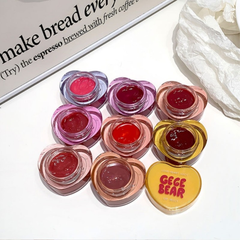 Lip Gloss Supplier - High-quality Mirror Jelly Heart-shape Lip Glaze Moisturizing Shining Lip Gloss