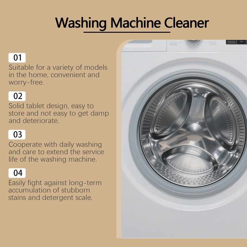 Cleaner Tablets Supplier - Washing Machine Deep Cleaning Descaling Dirt Stains Remover Cleaner Tablets