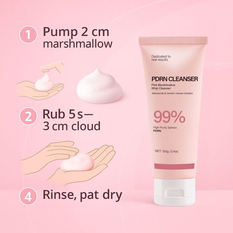 Facial Wash Supplier - Wholesale Daily Skincare Whipped Marshmallow Foam Cleanser Hydrate Brighten