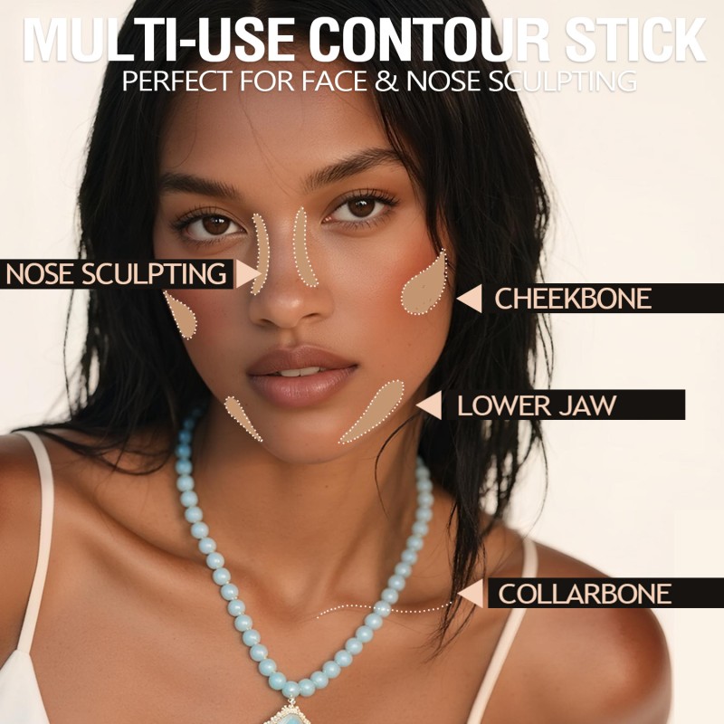 Contour Stick Manufacturer - Multi-use Contour Stick Matte Silky Bronzer Face Nose Sculpting Stick