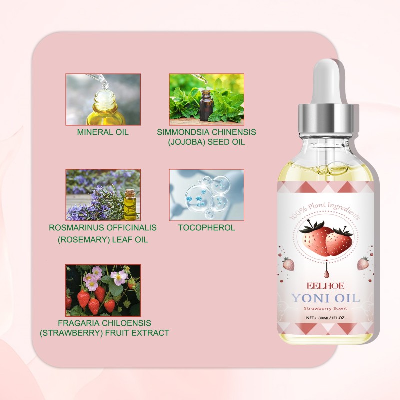 Intimate Oil Manufacturer - Organic Strawberry Odor Removal Smooth Refreshing Yoni Essential Oil