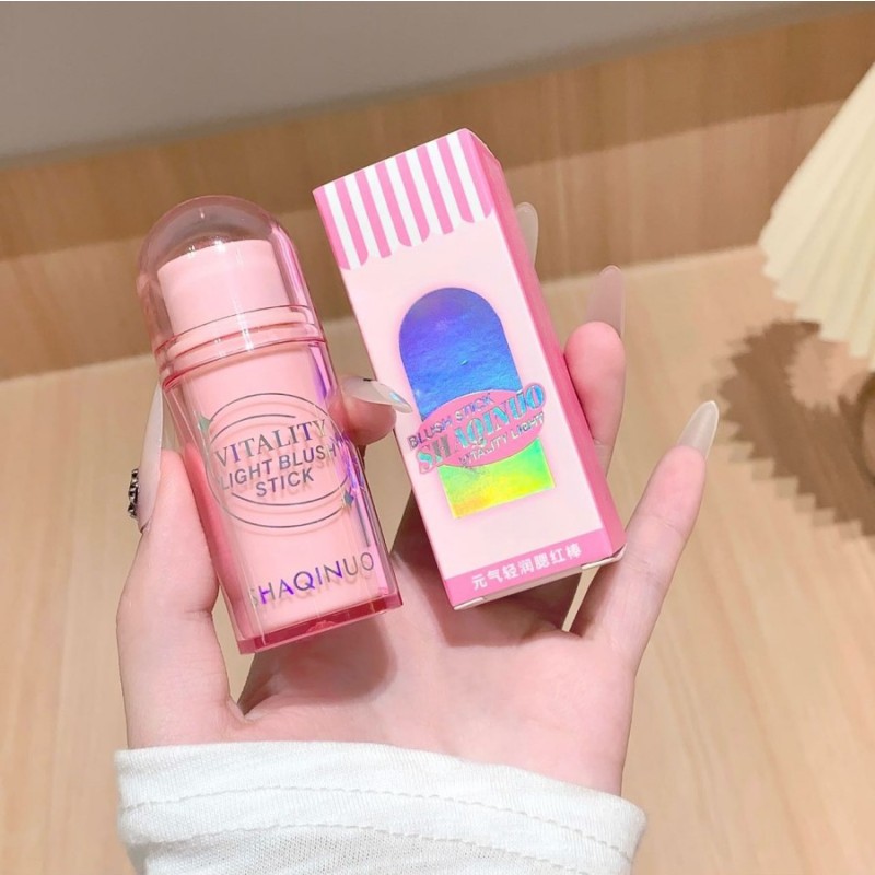 Blush Stick Manufacturer - Face Cheeks Makeup Blush Stick Smooth Moisture Light Color Cream Blusher