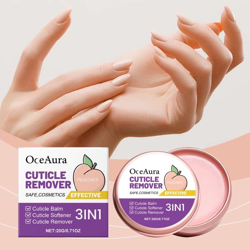 Nail Balm Manufacturer - 3 in 1 Nail Hand Callus Remover Pedicure Repair Exfoliating Peach Balm