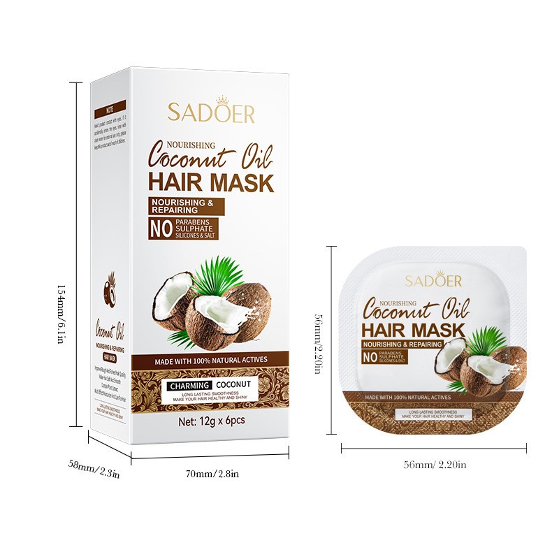 Hair Mask Supplier - Wholesale Natural Portable Travel Size Coconut Oil Deep Conditioning Mask