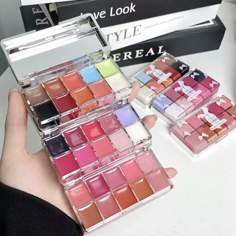 Lipstick Palette Manufacturer - 10 Color Lipstick Palette Lip Glaze Mirror Hydrating Moisturizing Palette