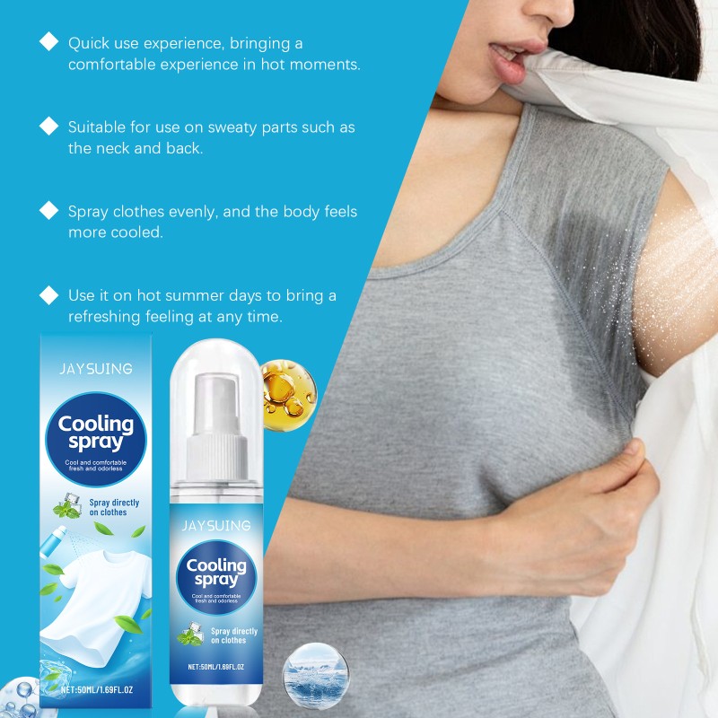 Cooling Spray Manufacturer - Summer Cooling Spray Portable Ice Feeling Refreshing Mist Instant Coolness