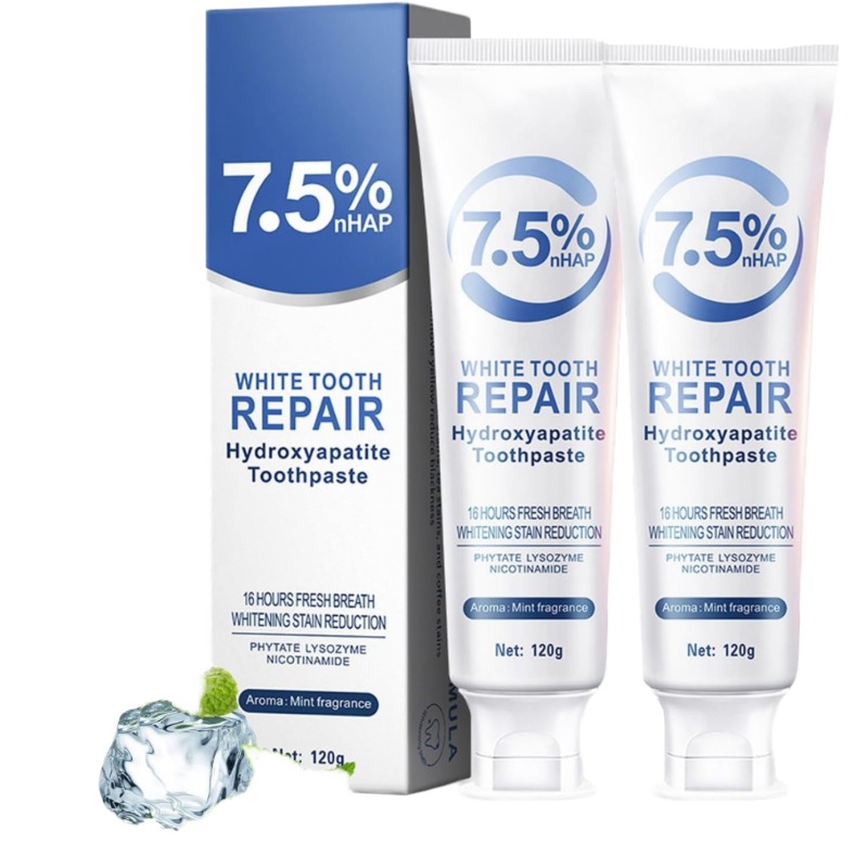 Toothpaste Factory - Professional 7.5% Nano Hydroxyapatite Fresh Mint Repair Whitening Toothpaste