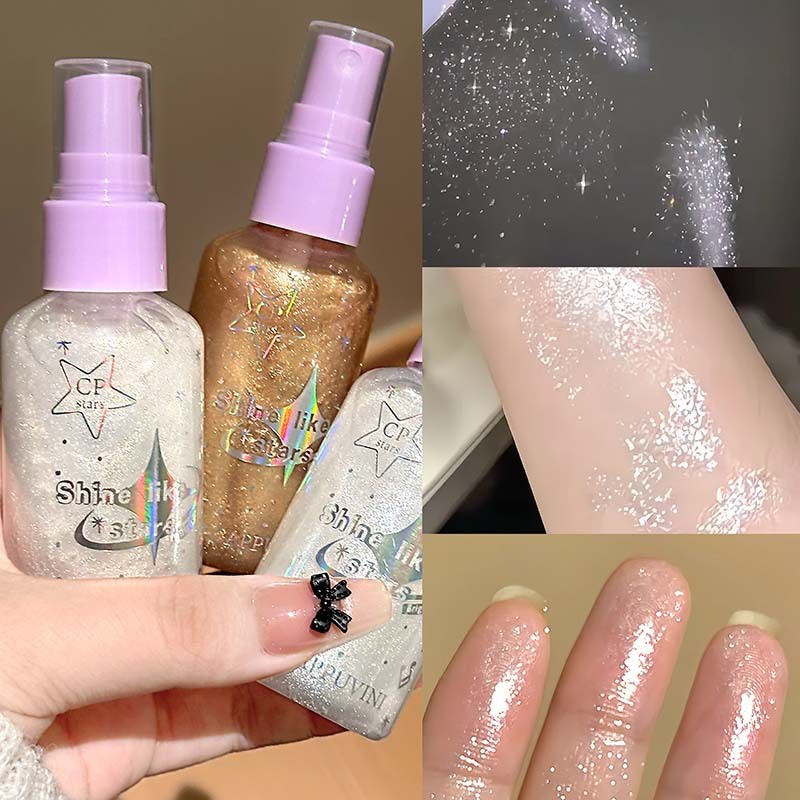 Highlighter Supplier - Makeup Highlight Bronzer Diamond Flash Face Body Shimmer Glitter Powder