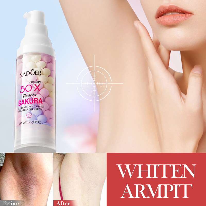 Whitening Cream Supplier - Sakura Pearls Underarm Whitening Moisturize Armpit Brightening Cream