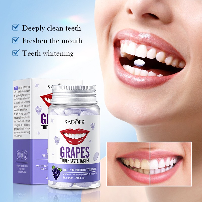 Toothpaste Tablets Manufacturer - Dental Care Sensitivity Relief Deeply Clean Whiten Breath Solid Tablets