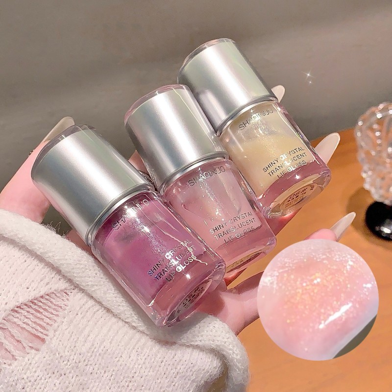 Lip Gloss Supplier - Sparkly Shiny Glass-finished Lip Gloss Crystal Lustrous Transparent Lip Gloss