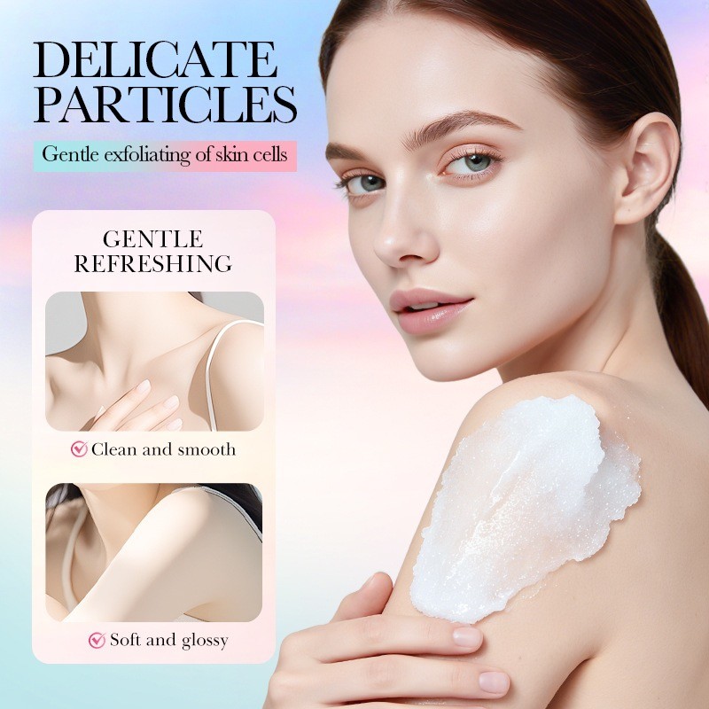 Bath Salt Manufacturer - Body Shower Scrub Deeply Cleans Dullness Exfoliating Tender Peach Salt