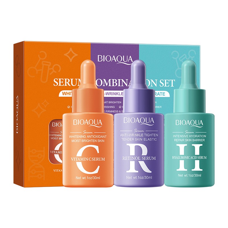 Serum Set Supplier - Whitening & Moisturizing Hyaluronic Acid Serum Combination Set Long-lasting