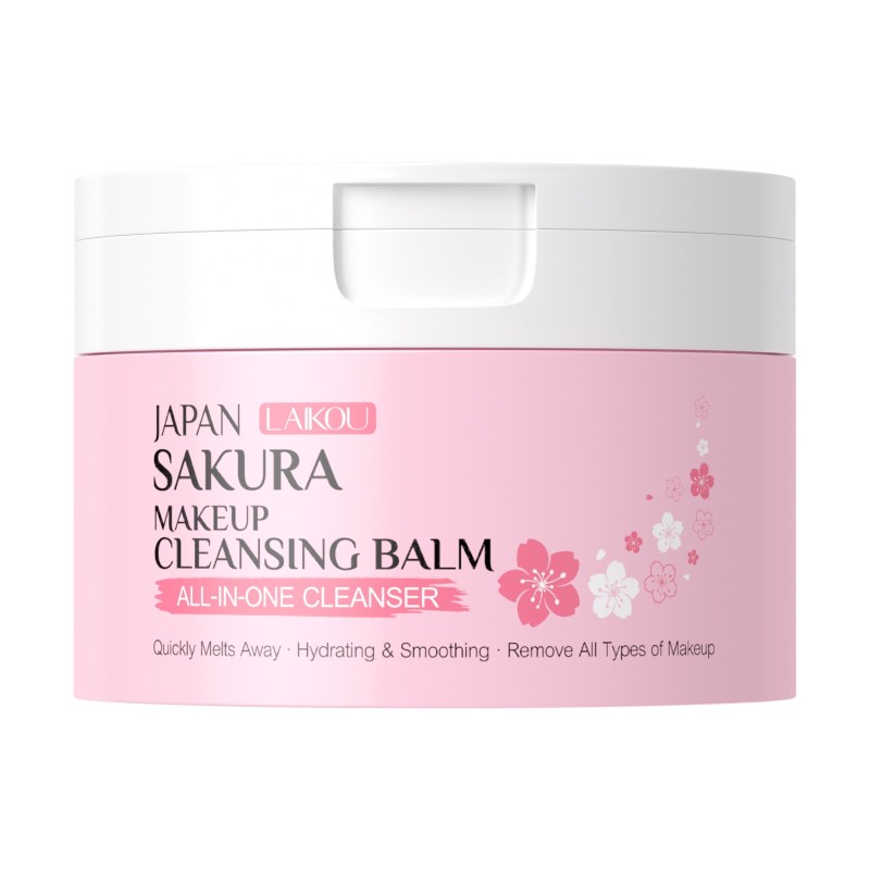 Cleansing Balm Factory - Sakura Makeup Melting Cleansing Remover Balm Facial Eye Lip Deep Cleaning