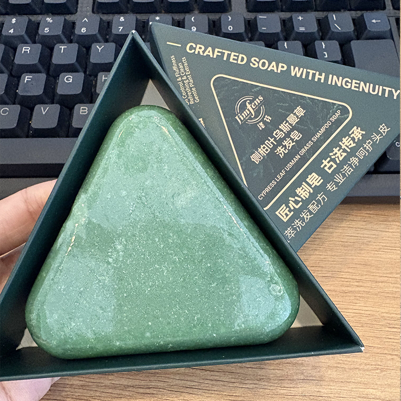 Hair Shampoo Soap Supplier - Organic Platycladus Orientalis Leaves and Usman Grass Shampoo Soap